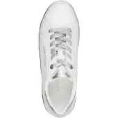 Marco Tozzi : Chaussures de sport pour femmes, modèle à lacets, couleur blanche, style décontracté
