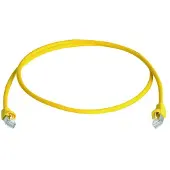 Telegärtner Câble patch, cat.6A (profond), S/FTP, 50,0 m, jaune sans halogène, blindage total par paires de (S/FTP, CAT6a, 50 m)
