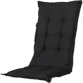 Madison - Coussin de jardin Dossier haut Panama Noir - 123x50 - Noir