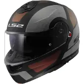 LS2 Helmets Casque pliable avec pare-soleil | LS2 FF908 STROBE II | Casque moto relevable | Casque moto relevable | Certificat ECE 22.06 | 2XL (63-64cm)
