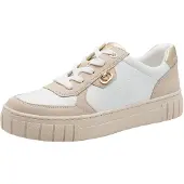 Marco Tozzi Baskets basses beige / blanc