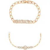 Faina Bracelet or / transparent