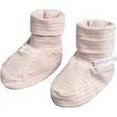 Babys Only Chaussons Stripe vieux rose - 0-3 mois