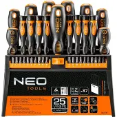 Neo Tools Jeu de tournevis NEO 37 pièces en magnétique standard