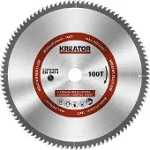 Kreator Lame de scie circulaire métal bois PVC ø 305 x 30 x 2,2 mm 100 dents + 3 bagues de réduction
