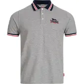 Lonsdale T-Shirt 'Occumster' bleu marine / gris chiné / rouge / blanc