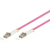 Pro goobay - Câble réseau - LC multi-mode (M) pour LC multi-mode (M) - 2 m - fibre optique - 50 / 125 microns - OM4 - sans halogène - violet
