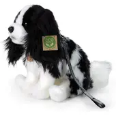 Rappa Chien en peluche King Charles, avec laisse, 27 cm, ÉCOLOGIQUE