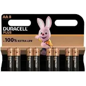 Duracell Piles AA Alcalines Plus Pack 8
