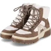 Rieker Bottines à lacets écru / umbra