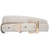 GUESS Ceinture 'NOELLE II' gris / blanc