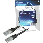 MediaRange MRCS120 Câble réseau patch CAT6, 10 m, RJ 45, noir