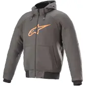 Alpinestars Chrome Sport Tar Gray Flame Orange Hoodie Taille XL