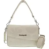 Desigual pour femme. 25SAXPA9 Sac Dejavu blanc (OSFA), Casuel, Polyuréthane