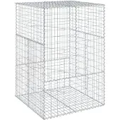 vidaXL Gabion avec couvercle 100x100x150 cm Fer galvanisé