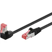 Goobay S/FTP Câble Cat 6 coudé -