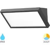 Braytron Applique murale d'extérieur LED , 20 W, IP65, 3-en-1, CC