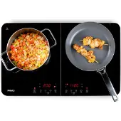 Primo PR301IKP Plaque à Induction Double - 2 Zones - 3500W - Noir
