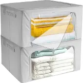 Ruhhy Boîtes de rangement pour textiles - paquet de 2
