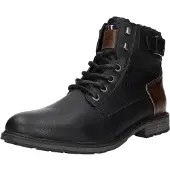 Tom Tailor Bottines à lacets marron / noir
