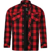 Bores Lumberjack Veste-chemise Basic rouge / noir hommes 6XL
