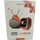 Forever Kinder Smartwatch + Lautsprecher (6 h), Enceinte Bluetooth, Rose