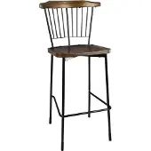 Bolero Tabourets hauts Scandi noirs, lot de 2 (2 pièces)