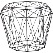 Beliani Marron clair Noir Bois Métal revêtu par poudre Plateau en bois Construction originale Diamantée Moderne