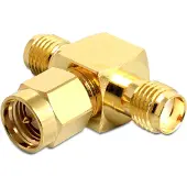 DeLOCK Adaptateur en T SMA jack vers SMA plug vers SMA jack 50 Ohm