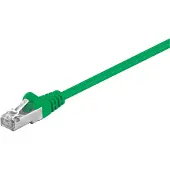 Goobay 68046 CAT 5e Câble patch, SF/UTP, vert, 5 m - CCA mélange de cuivre