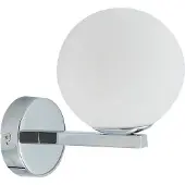 LUCANDE Applique Murale , Bidolo, dimmable, Métallique, Salle de bains, Verre
