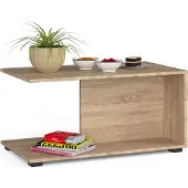 Akord Table Basse Margo en Chêne Sonoma - Table en Stratifié Élégante et Fonctionnelle pour Maison et Bureau