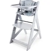 Moby-System Chaise de salle à manger en bois WOODY - gris
