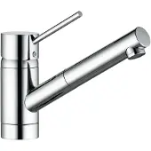 Kludi SCOPE Mitigeur monocommandé pour évier, levier fermé, avec bec extractible, chrome, 339310575