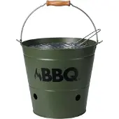 Bbq collection Seau à barbecue vert olive - Ø 26 cm