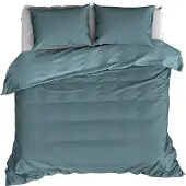 De Witte Lietaer Housse de couette Olivia 200 x 200 cm bleu