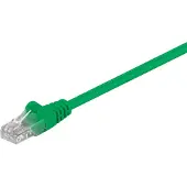 Goobay 68343 CAT 5e Câble patch, U/UTP, vert, 1 m - CCA mélange de cuivre