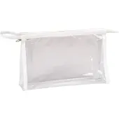 Clairefontaine 4x Trousse à crayons rectangulaire 22x4x14cm Transparent 8487C