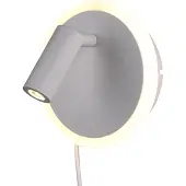 TRIO Applique murale JORDAN, blanc mat, avec lampe de lecture