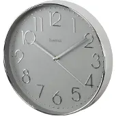 Hama Wandklok Elegance Ø 30 Cm Geluidsarm Zilver/grijs