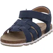 VADO Sandales 'Sandale Mädchen 58402 162 Nubukleder in blau' bleu