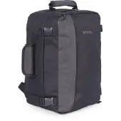 Hauptstadtkoffer blnbag M5 - Sac à dos petit bagage à main Ryanair, Wizzair, Eurowings, sac à dos de bord 40x20x25 cm sac de voyage avion sac à dos Cabin Bag max 20 L,Darkgrey / Grey