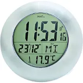 AMS Horloge murale radio, mouvement radio, D17x6cm, 5929