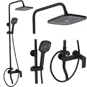 REA Kit De Douche Storm Black Matt