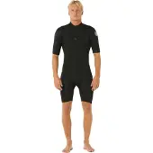 Rip Curl Dawn Patrol Spring 22 2 Mm Short Sleeve Back Zip Shorty Noir S Homme