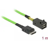 DeLOCK OCuLink PCIe SFF-8611 > SFF-8643 cable, 1 m, 1 m, OCuLink PCIe SFF, Male/Male, Vert, 1 pièc.