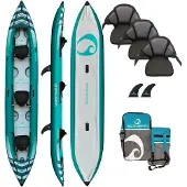 Spinera Hybris 475 Kayak gonflable 3 personnes | Fond Drop-Stitch | Kayak gonflable Touring Loisirs 2025