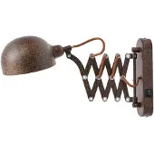 LINDBY Applique Murale , Curtis, dimmable, Brun / rouille, Salon / séjour, Métal, Rustique
