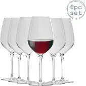 Bormioli Rocco Ensemble de verres à vin Inalto Tre Sensi de Rocco - Grande capacité - 550 ml - Lot de 6