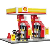Cada Surtidor Shell Construction Game 305 Pieces Rouge Enfants
